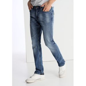 Lois Jeansvoor mannen. 101913623 Medium wassing blauwe jeans (28), Casual, Katoen, Denim