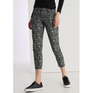 Victorio & Lucchino, V&Lvoor vrouwen. 300118069 Grijze broek met rasterpatroon (26), Casual, Grijs, Katoen