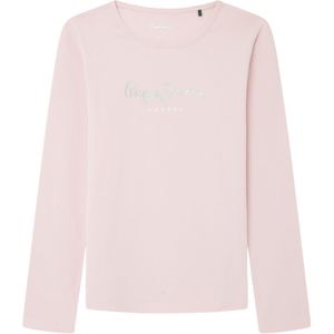 Pepe Jeansvoor meisjes. PG501364 Hana Glitter T-shirt roze (16años= 176cm), Casual, Katoen, Lange mouwen, kinderkleding