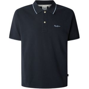PEPE JEANS - PM542101 - Poloshirt - Marineblauw - 100% Katoen