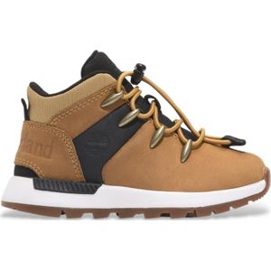 Timberlandunisex voor kinderen. TB0A6AFHEJS1 Leren schoenen Sprint Trekker Mid bruin (24), Leer, Plat, Veters, Sportief, Buiten, Duurzaam, k