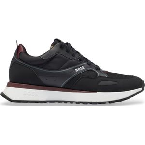 BOSSvoor mannen. 50503949 Trainers Jonah Runn zwart (39), Plat, Veters, Casual