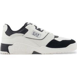 EA7unisex. X8X187_XK402 Basket lage sportschoenen wit (42), Plat, Veters, Casual