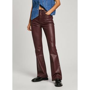 Pepe Jeansvoor vrouwen. PL204733YH7 Jeans Flare Hw bordeaux (33/32), Casual, Denim, Modaal, Duurzaam