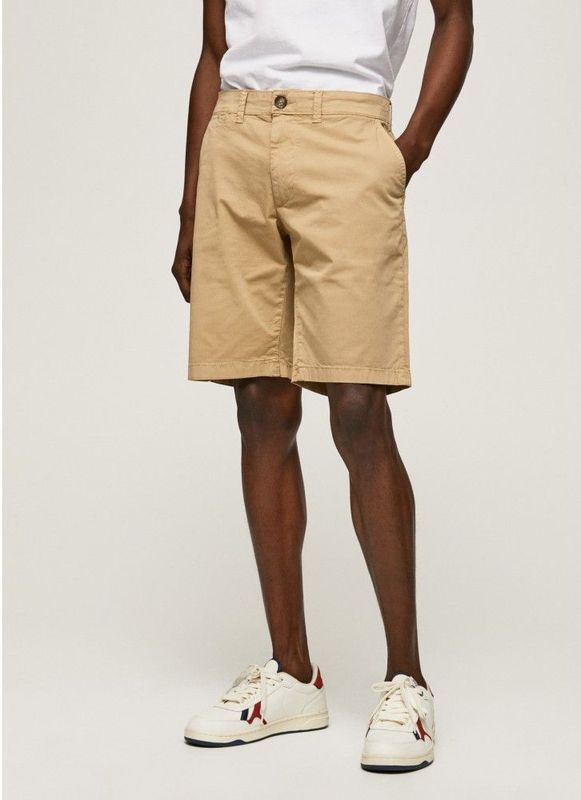 Pepe Jeans - PM800938C75 - Bermuda - Marineblauw - Casual - Katoen - Duurzaam