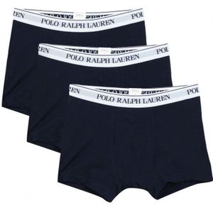 Polo Ralph Laurenvoor mannen. 714830299056 Set van 3 navy boxers (L), Homewear, Katoen, Marineblauw