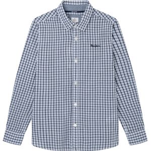 Pepe Jeansvoor jongens. PB302475 Dunell blauw shirt (10años= 140cm), Casual, Biologisch katoen, Duurzaam, kinderkleding