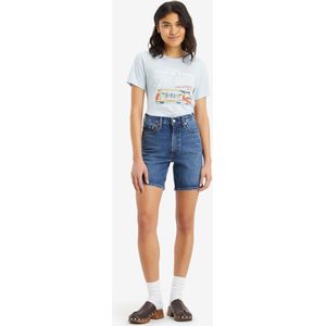 Levi'svoor vrouwen. A8720-0002 Korte bermuda met ribboord wit (26), Casual, Katoen