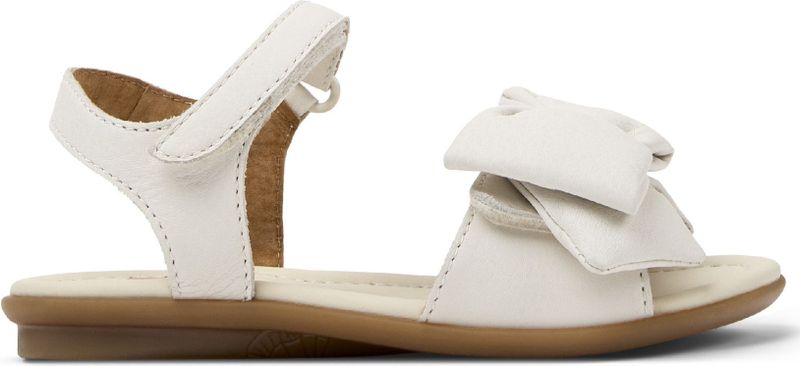 Right Sandal - Sandalen - Wit - Leer - Rubberen Zool - Zelfsluitend