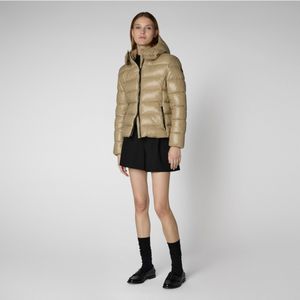 Save The Duck - D31470W-LOVE19 - Gewatteerde Jas - Beige - Gerecycled Polyester - Duurzaam