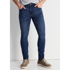 Lois Jeansvoor mannen. 101933627 Blauw gewassen jeans van borstelstof (28), Casual, Katoen, Denim