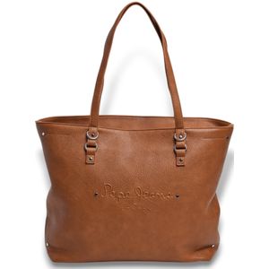 Pepe Jeansvoor vrouwen. PL031583 Bella Icon bruine draagtas (OSFA), Casual, Polyurethaan