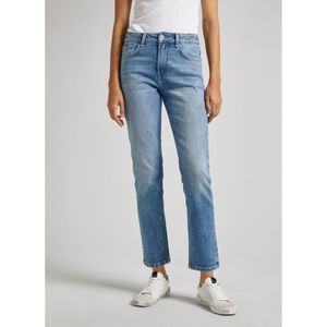 Pepe Jeansvoor vrouwen. PL204592MI7 Jeans Recht Blauw (25/32), Casual, Katoen, Denim