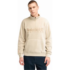 Timberlandvoor mannen. TB0A6Y5T3021 Polartec® fleece sweatshirt 1/4 rits groen (L), Casual, Gerecycled polyester, Duurzaam