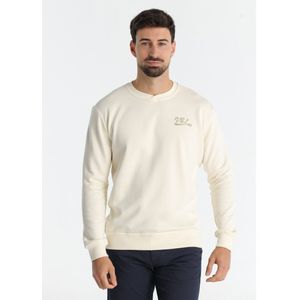 Victorio & Lucchino, V&Lvoor mannen. 660257191 Beige sweatshirt zonder capuchon (S), Casual, Katoen