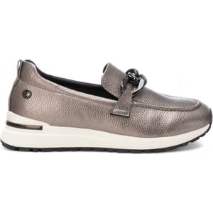 Xtivoor vrouwen. 14337304-PLOMO Mocassins 143373 zilvergrijs (39), Casual, Imitatieleer