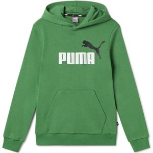 Pumaunisex voor kinderen. 68211576 Sweater ESS+ 2 Col Groot Logo groen (176cm), Casual, Sportief, Katoen, kinderkleding