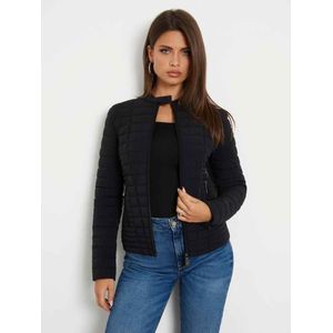 Guessvoor vrouwen. W2YL1IW6NW2 Gewatteerd jack zwart (S), Casual, Polyamide