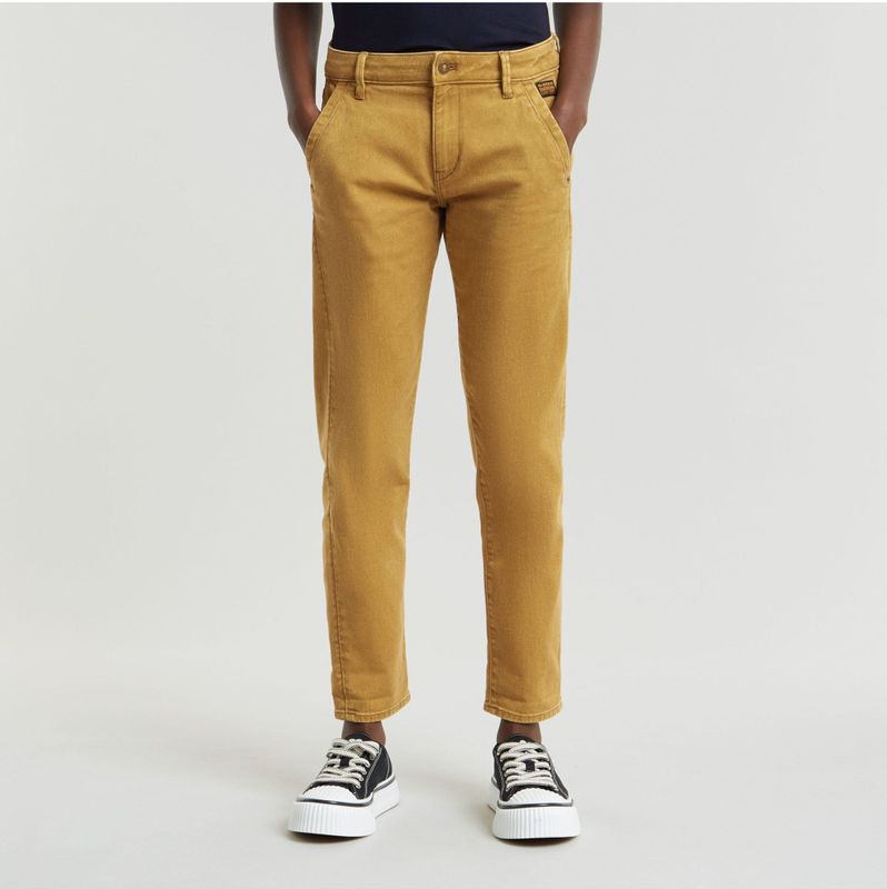 G-STAR Kate Boyfriend chinobroek voor dames, Beige (Bronze Mist D25257-d730-g687), 26W / 30L