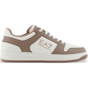 EA7unisex. X8X189_XK404 Slasher Sneakers wit, bruin (42), Plat, Veters, Casual