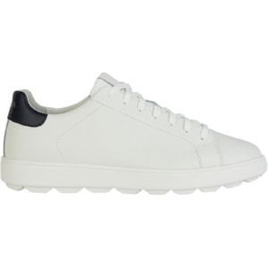 GEOXvoor mannen. U45GPA 0009B Spherica leren schoenen wit (44), Leer, Plat, Veters, Casual