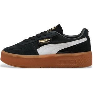 Pumavoor vrouwen. 39934801 Leren sneakers Palermo Elevata zwart (39), Leer, Plat, Veters, Casual