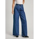 Pepe Jeans - PL204740CT9 - Jeans - Blauw - Wijde Pijpen - Casual - Duurzaam
