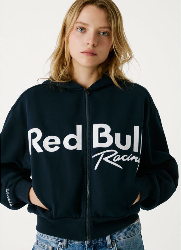 Red Bull Racing Logo Sweatshirt Met Rits