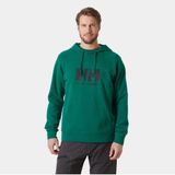 Helly Hansenvoor mannen. 30394 Sweater met capuchon en groen logo (M), Casual, Lange mouwen, Biologisch katoen, Duurzaam