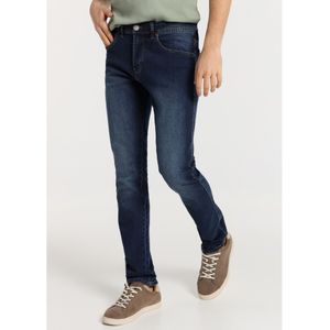 Lois Jeansvoor mannen. 101903612 Regular Jeans - Mid-rise five-pocket marine (28), Casual, Katoen, Denim, Marineblauw