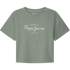 Pepe Jeansvoor meisjes. PG503150 T-shirt Alma groen (10años= 140cm), Casual, Katoen, Korte mouwen, kinderkleding