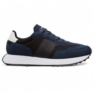 Calvin Kleinvoor mannen. HM0HM00497 Blauw suède sportschoenen (45), Plat, Veters, Casual