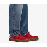 Clarksvoor mannen. 26180908 Torhill Lo leren schoenen rood (44.5), Plat, Veters, Casual