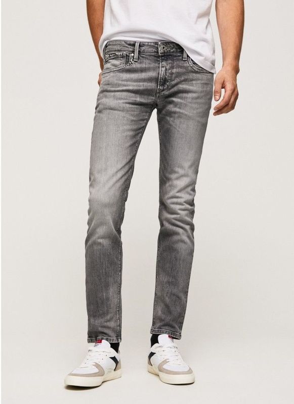 Pepe Jeans - PM206322UE7 - Jeans - Zwart - Slank - Casual - Biologisch Katoen - Duurzaam