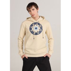 Bendorffvoor mannen. 860235294 Beige sweatshirt met capuchon (S), Casual, Katoen, Lange mouwen