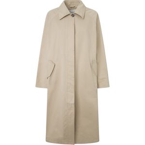 Pepe Jeans - Trenchcoat - Beige - Lichtgewicht Stof - Casual
