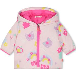 Billieblushvoor meisjes. U20409 Roze gewatteerde anorak (2años= 75cm), Casual, Polyester, kinderkleding