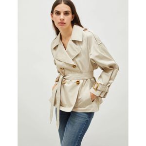 Marellavoor vrouwen. 2513021031200 Gabardine Afgelegen zand (40), Beige, Casual, Katoen