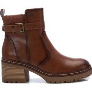 Xtivoor vrouwen. 143371 Enkellaarsjes 143371 bruin (39), 5 tot 8 cm, Ritssluiting, Casual