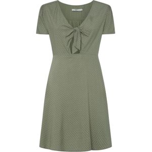 Pepe Jeans - PL953568 - Jurk - Groen - Viscose - Korte Mouwen - Duurzaam