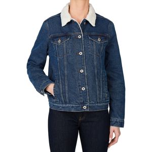 Pepe Jeansvoor vrouwen. PL402491ED5 Regular Jas Dlx blauw (L), Casual, Katoen, Duurzaam