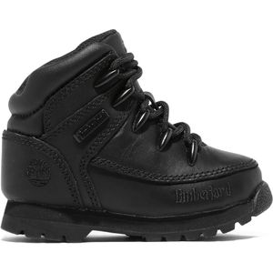 Timberlandunisex voor kinderen. TB0A13HS0011 Euro Sprint lederen veterlaarzen zwart (24), Leer, Plat, Veters, Casual, kinderkleding