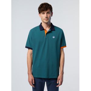 NORTH SAILS - Logo 692440 - Polo Shirt - Korte Mouwen - Blauw - Katoen