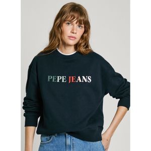 Pepe Jeansvoor vrouwen. PL581485 Reagan marine trui (L), Casual, Katoen, Marineblauw