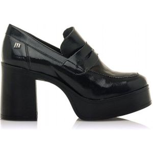 MTNGvoor vrouwen. 50749 Sixties leren schoenen zwart -Hakhoogte 8cm (40), Leer, 5 tot 8 cm, Geen, Casual