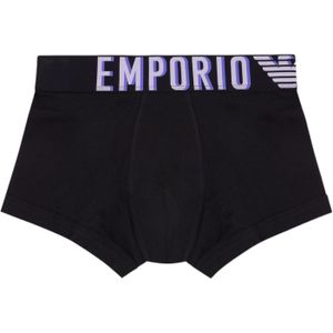 Emporio Armanivoor mannen. 111389_4R516 Boxer Megalogo zwart (L), Homewear, Katoen