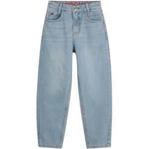 Loose-fit kinderjeans in blauw denim
