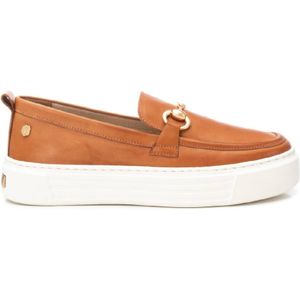 Carmela - 16206502-CAMEL - Leren Mocassins - Bruin - Plat - Casual