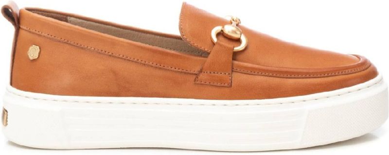 Carmela - 16206502-CAMEL - Leren Mocassins - Bruin - Plat - Casual