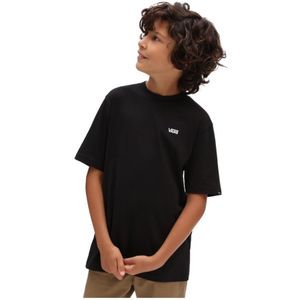 Vansunisex voor kinderen. VN0A4MQ3BLK1 Logo T-shirt zwart (S), Casual, Katoen, Korte mouwen, kinderkleding